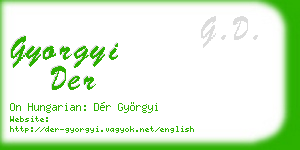 gyorgyi der business card